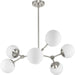 Myhouse Lighting Progress Lighting - P400308-009 - Six Light Chandelier - Haas - Brushed Nickel