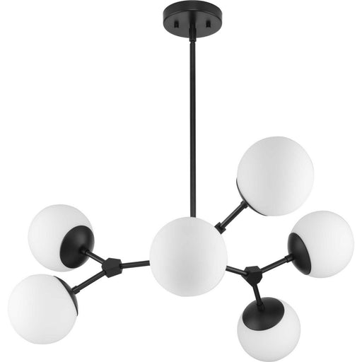 Myhouse Lighting Progress Lighting - P400308-31M - Six Light Chandelier - Haas - Matte Black