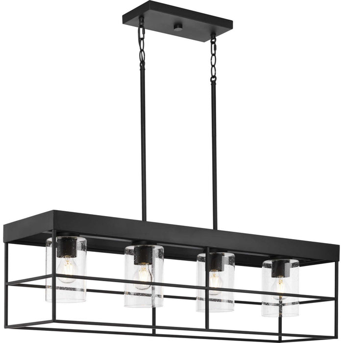 Myhouse Lighting Progress Lighting - P400312-31M - Four Light Chandelier - Burgess - Matte Black