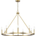 Myhouse Lighting Progress Lighting - P400314-163 - Nine Light Chandelier - Gilliam - Vintage Brass