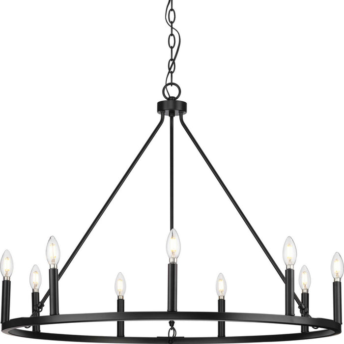 Myhouse Lighting Progress Lighting - P400314-31M - Nine Light Chandelier - Gilliam - Matte Black