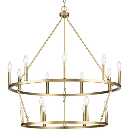 Myhouse Lighting Progress Lighting - P400315-163 - 15 Light Chandelier - Gilliam - Vintage Brass