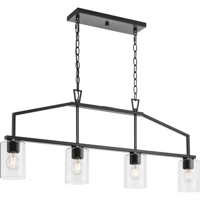 Myhouse Lighting Progress Lighting - P400317-31M - Four Light Island Pendant - Goodwin - Matte Black