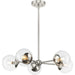 Myhouse Lighting Progress Lighting - P400325-009 - Five Light Chandelier - Atwell - Brushed Nickel