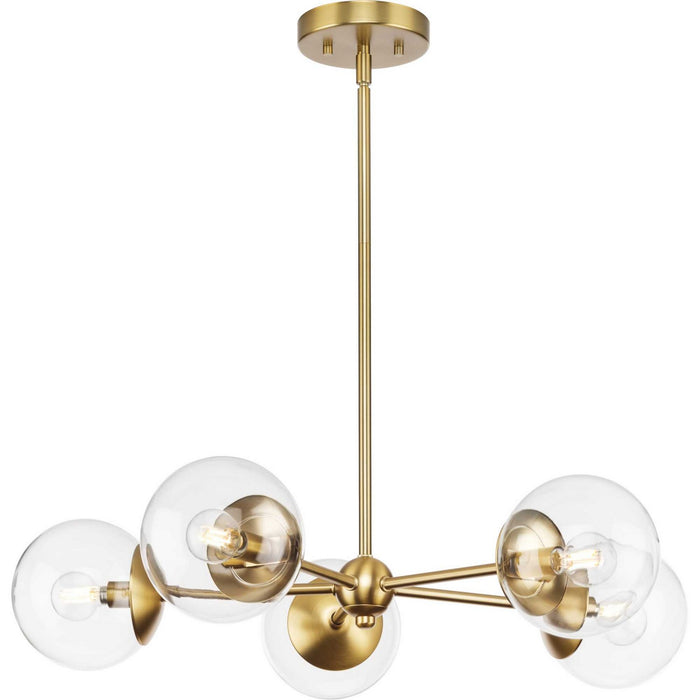 Myhouse Lighting Progress Lighting - P400325-109 - Five Light Chandelier - Atwell - Brushed Bronze