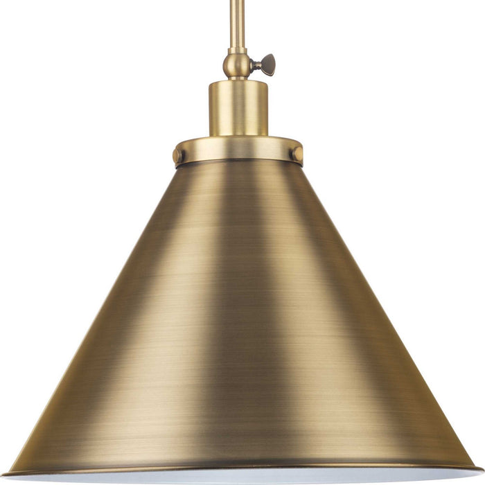 Myhouse Lighting Progress Lighting - P500385-163 - One Light Pendant - Hinton - Vintage Brass