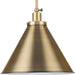 Myhouse Lighting Progress Lighting - P500385-163 - One Light Pendant - Hinton - Vintage Brass