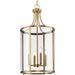 Myhouse Lighting Progress Lighting - P500391-163 - Four Light Hall & Foyer Light - Gilliam - Vintage Brass