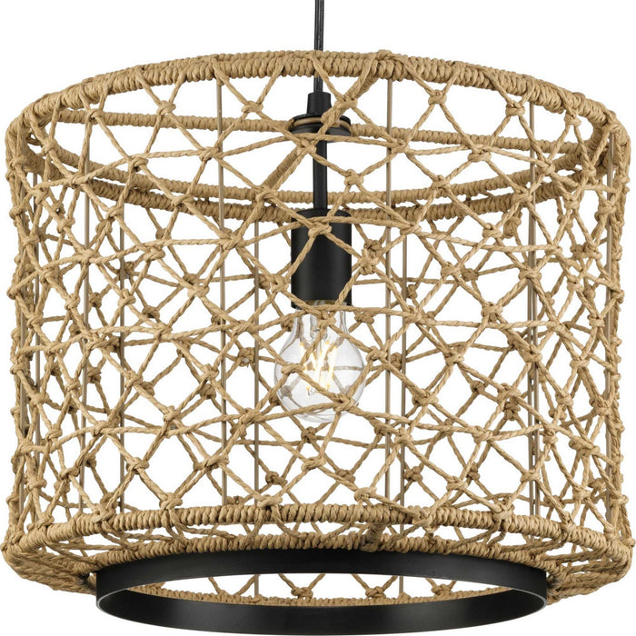 Myhouse Lighting Progress Lighting - P500420-31M - One Light Pendant - Chandra - Matte Black