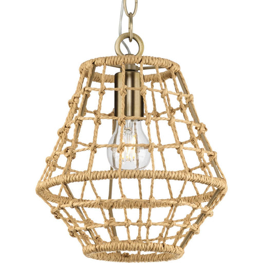 Myhouse Lighting Progress Lighting - P500423-163 - One Light Pendant - Laila - Vintage Brass