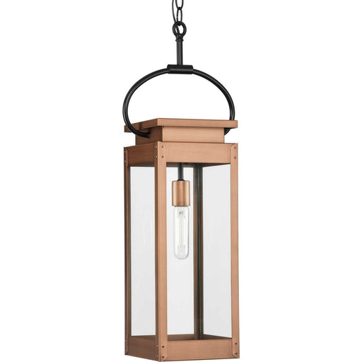 Myhouse Lighting Progress Lighting - P550018-169 - One Light Outdoor Hanging Wall Lantern - Union Square - Antique Copper (Painted)