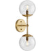 Myhouse Lighting Progress Lighting - P710114-109 - Two Light Wall Sconce - Atwell - Brushed Bronze