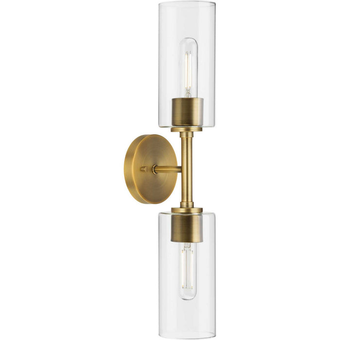 Myhouse Lighting Progress Lighting - P710115-163 - Two Light Wall Bracket - Cofield - Vintage Brass