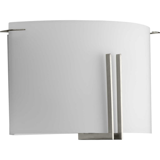 Myhouse Lighting Progress Lighting - P710118-009 - Two Light Wall Sconce - Modern Glass Sconce - Brushed Nickel