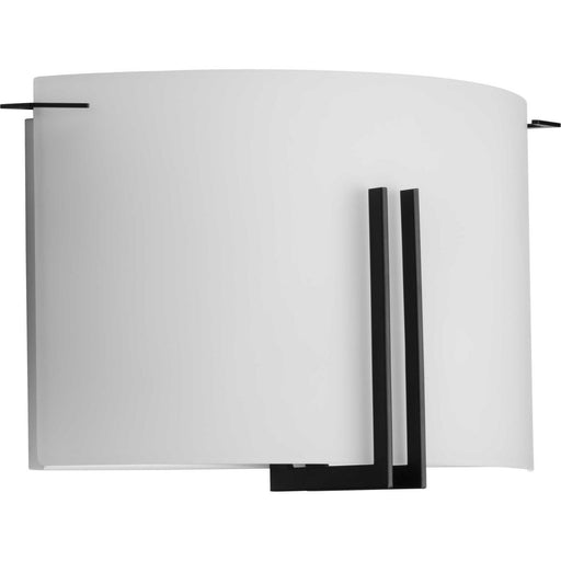 Myhouse Lighting Progress Lighting - P710118-31M - Two Light Wall Sconce - Modern Glass Sconce - Matte Black