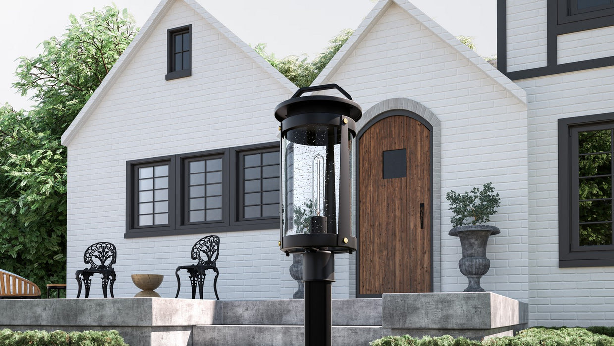 Myhouse Lighting Quoizel - CLI9009EK - One Light Outdoor Post Mount - Clifton - Earth Black