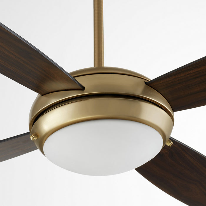Myhouse Lighting Quorum - 20524-80 - 52" Ceiling Fan - Expo - Aged Brass