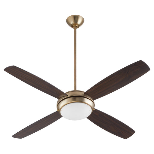 Myhouse Lighting Quorum - 20524-80 - 52" Ceiling Fan - Expo - Aged Brass