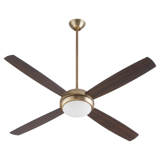 Myhouse Lighting Quorum - 20604-80 - 60" Ceiling Fan - Expo - Aged Brass
