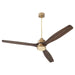 Myhouse Lighting Quorum - 21653-80 - 65" Ceiling Fan - Reni - Aged Brass