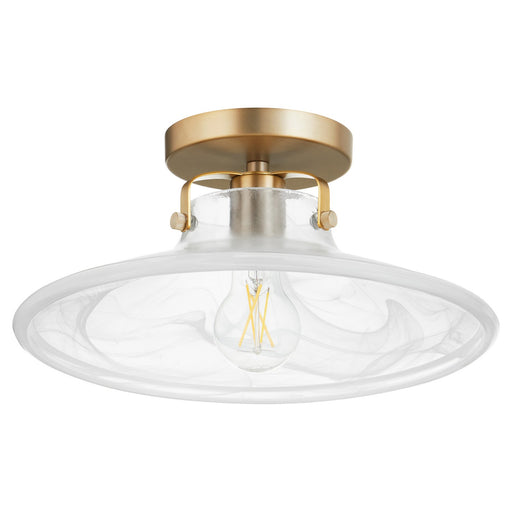 Myhouse Lighting Quorum - 2820-13-80 - One Light Dual Mount - Marbled Dual Mounts - Aged Brass