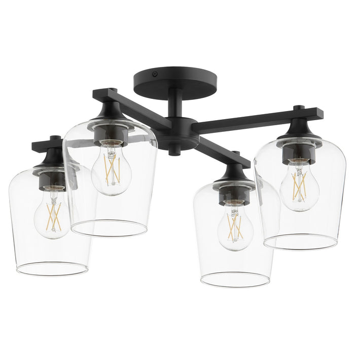 Myhouse Lighting Quorum - 358-4-59 - Four Light Ceiling Mount - Veno - Matte Black