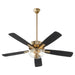 Myhouse Lighting Quorum - 4525-2280 - 52"Ceiling Fan - Ovation - Aged Brass