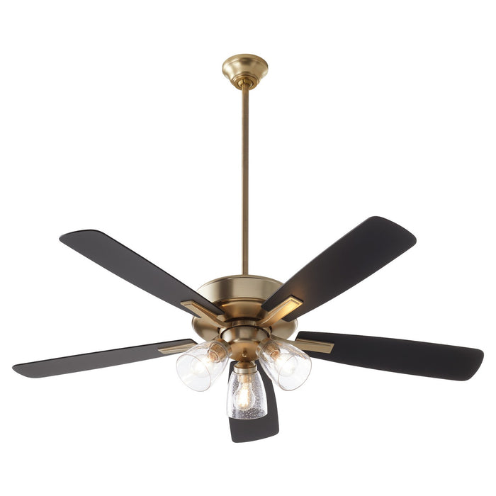 Myhouse Lighting Quorum - 4525-2380 - 52"Ceiling Fan - Ovation - Aged Brass