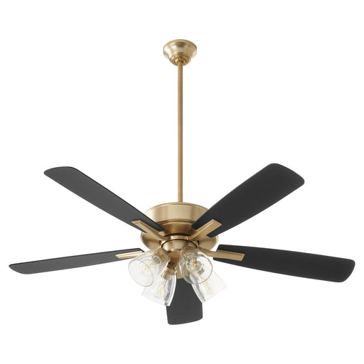 Myhouse Lighting Quorum - 4525-2480 - 52"Ceiling Fan - Ovation - Aged Brass