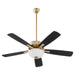 Myhouse Lighting Quorum - 4525-280 - 52"Ceiling Fan - Ovation - Aged Brass