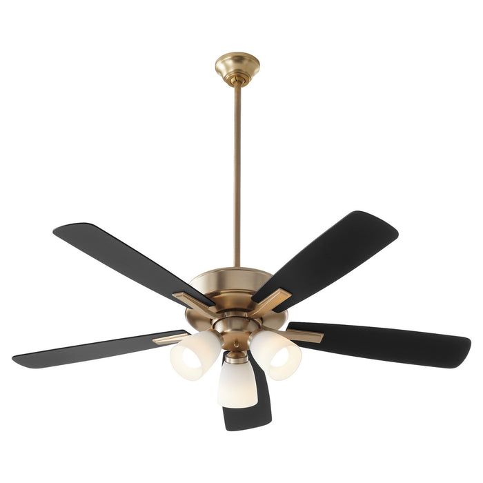 Myhouse Lighting Quorum - 4525-380 - 52"Ceiling Fan - Ovation - Aged Brass