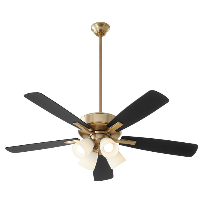 Myhouse Lighting Quorum - 4525-480 - 52"Ceiling Fan - Ovation - Aged Brass