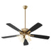 Myhouse Lighting Quorum - 4525-480 - 52"Ceiling Fan - Ovation - Aged Brass