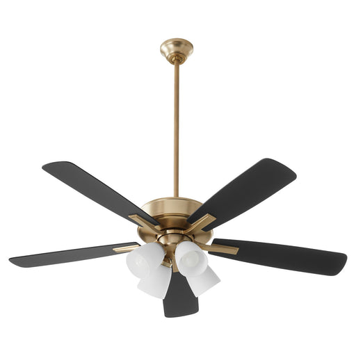 Myhouse Lighting Quorum - 4525-480 - 52"Ceiling Fan - Ovation - Aged Brass