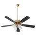 Myhouse Lighting Quorum - 4525-480 - 52"Ceiling Fan - Ovation - Aged Brass