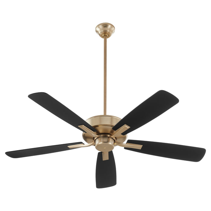 Myhouse Lighting Quorum - 4525-80 - 52" Ceiling Fan - Ovation - Aged Brass