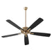 Myhouse Lighting Quorum - 4605-80 - 60" Ceiling Fan - Ovation - Aged Brass