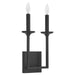 Myhouse Lighting Quorum - 5005-2-59 - Two Light Wall Mount - Eldorado - Matte Black