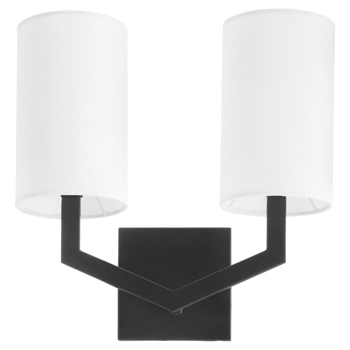 Myhouse Lighting Quorum - 5078-2-59 - Two Light Wall Mount - Bolivar - Matte Black