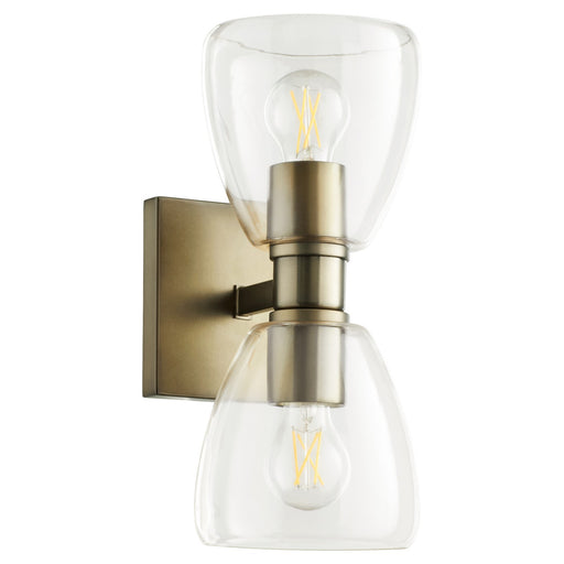 Myhouse Lighting Quorum - 515-2-181 - Two Light Wall Mount - Relo - Dark Brass