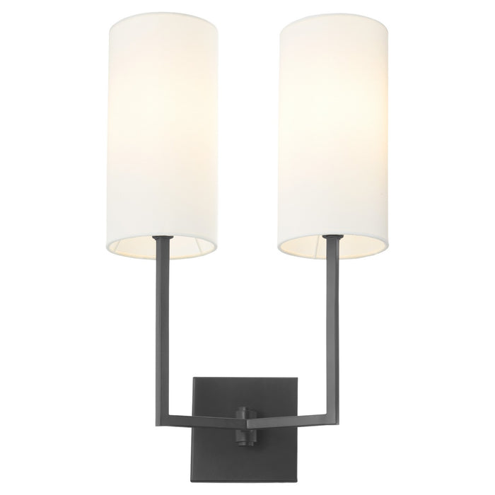 Myhouse Lighting Quorum - 5174-259 - Two Light Wall Mount - Merrick - Matte Black