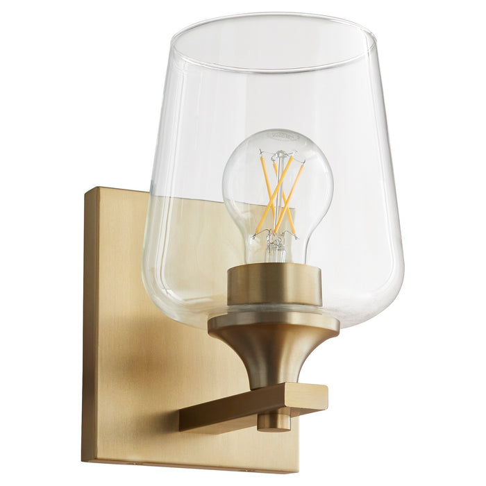 Myhouse Lighting Quorum - 558-1-80 - One Light Wall Mount - Veno - Aged Brass