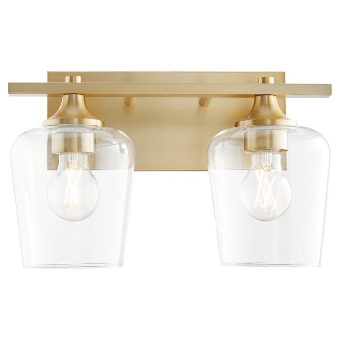 Myhouse Lighting Quorum - 558-2-80 - Two Light Vanity - Veno - Aged Brass