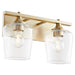 Myhouse Lighting Quorum - 558-2-80 - Two Light Vanity - Veno - Aged Brass