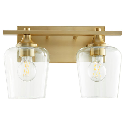 Myhouse Lighting Quorum - 558-2-80 - Two Light Vanity - Veno - Aged Brass