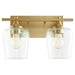 Myhouse Lighting Quorum - 558-2-80 - Two Light Vanity - Veno - Aged Brass