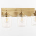 Myhouse Lighting Quorum - 558-3-80 - Three Light Vanity - Veno - Aged Brass