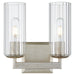 Myhouse Lighting Quorum - 574-2-60 - Two Light Vanity - Merrick - Aged Silver Leaf