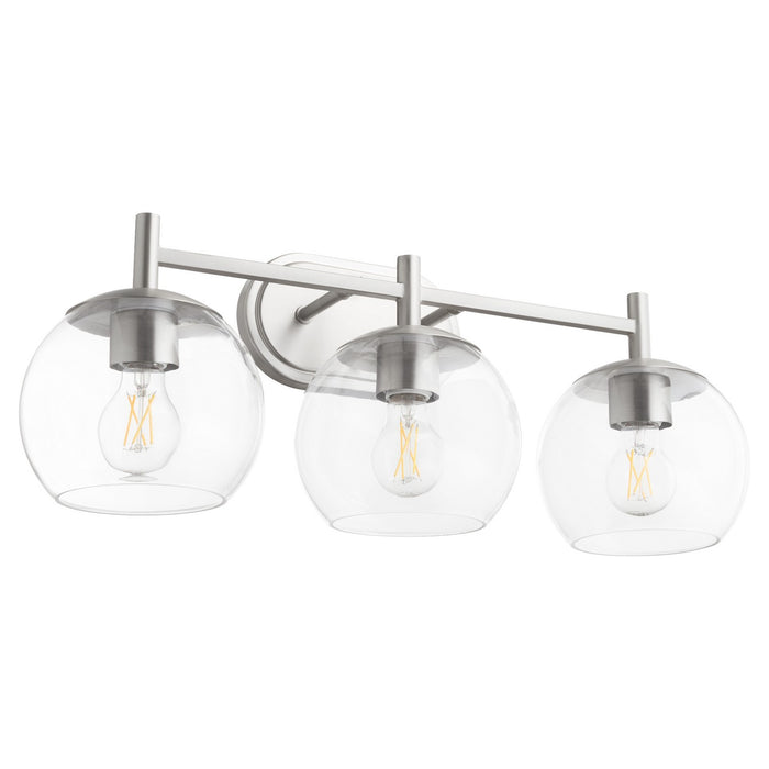 Myhouse Lighting Quorum - 578-3-65 - Three Light Vanity - Lyon - Satin Nickel