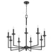 Myhouse Lighting Quorum - 6005-9-59 - Nine Light Chandelier - Eldorado - Matte Black